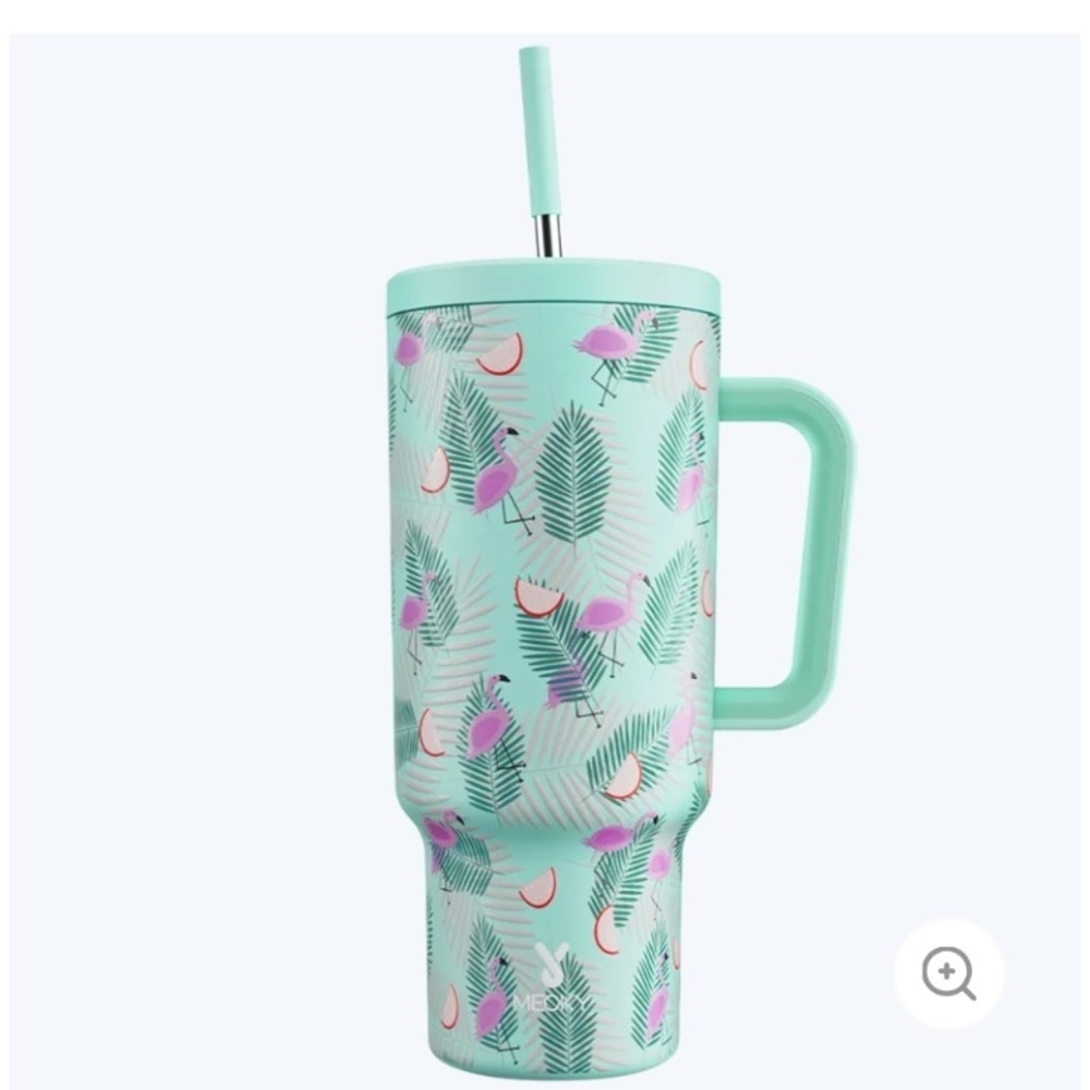 Meoky 40 Oz Flamingo Tumbler New In Box